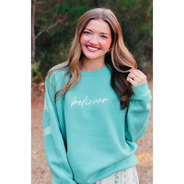 Faith Teal Sweatshirt