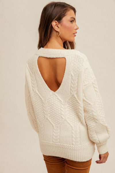 Ivory Detailed Sweater