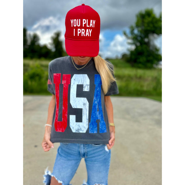USA Cropped Tee