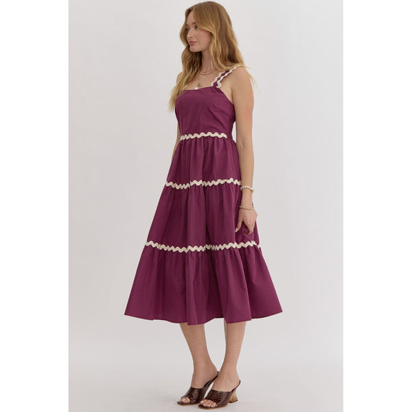 Plum Ric Rac Dress