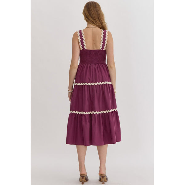 Plum Ric Rac Dress