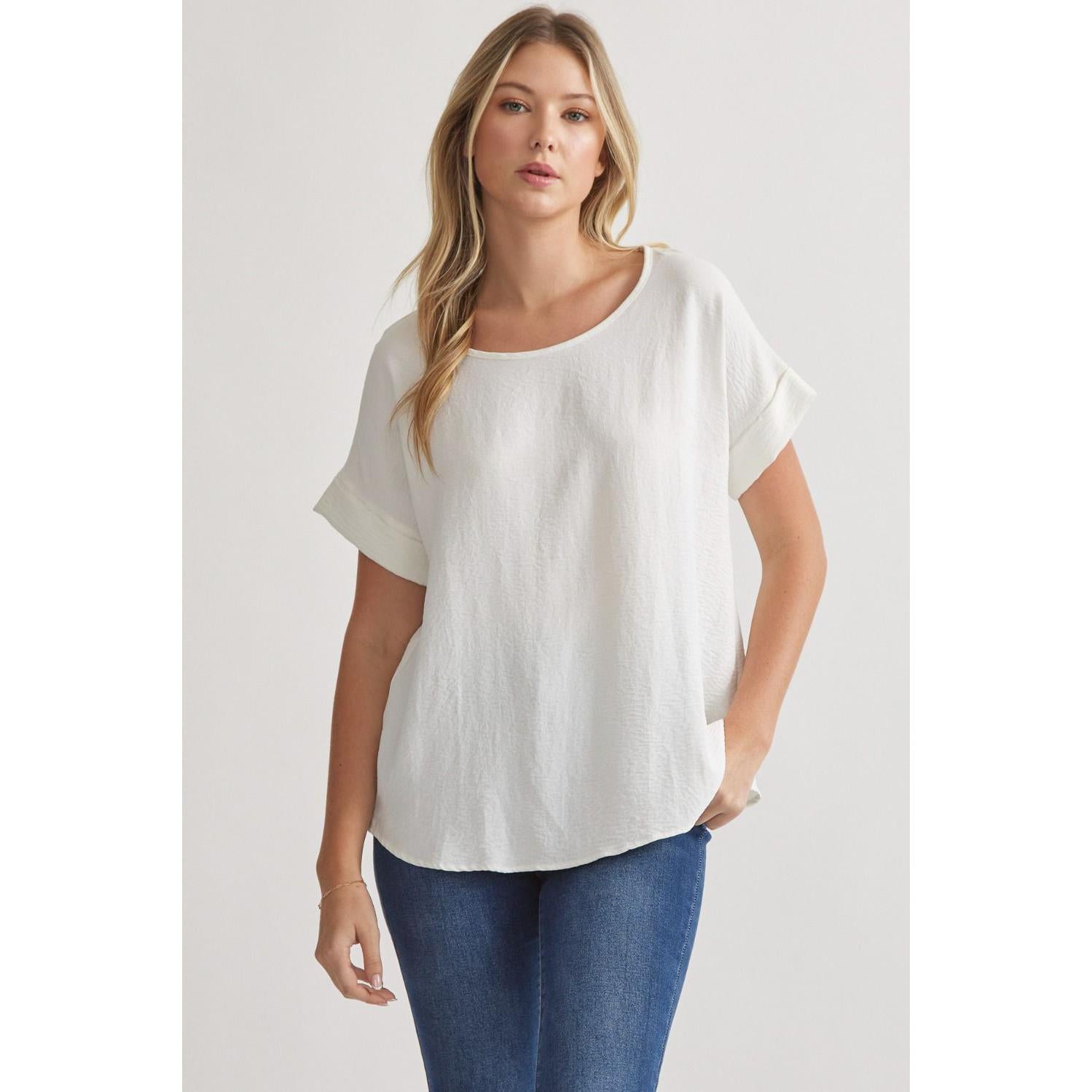 Off White Basic Scoop Neck