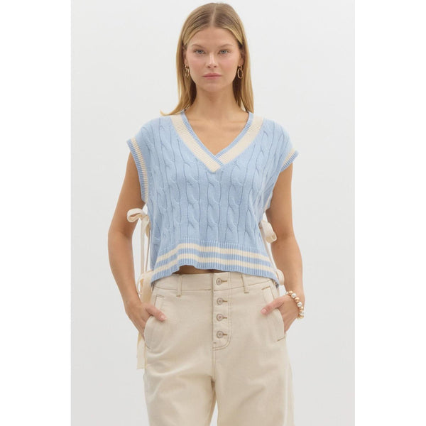 Light Blue Sweater Vest