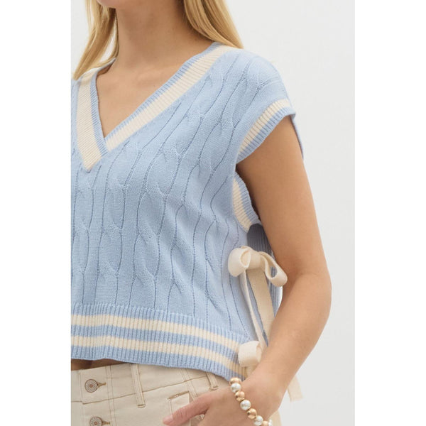 Light Blue Sweater Vest