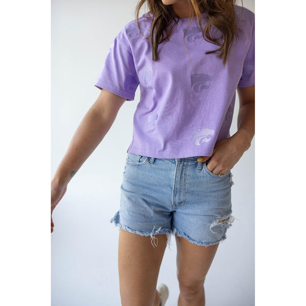 K-State Ritter Repeat Heavy Weight Crop Tee