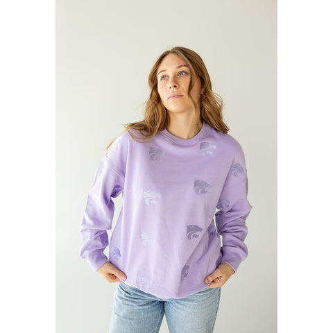 K-State Ritter Repeat Lantern Sleeve Crewneck