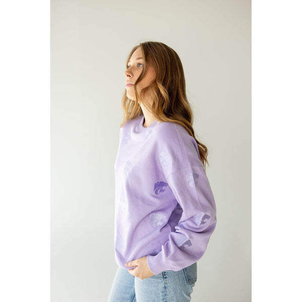 K-State Ritter Repeat Lantern Sleeve Crewneck