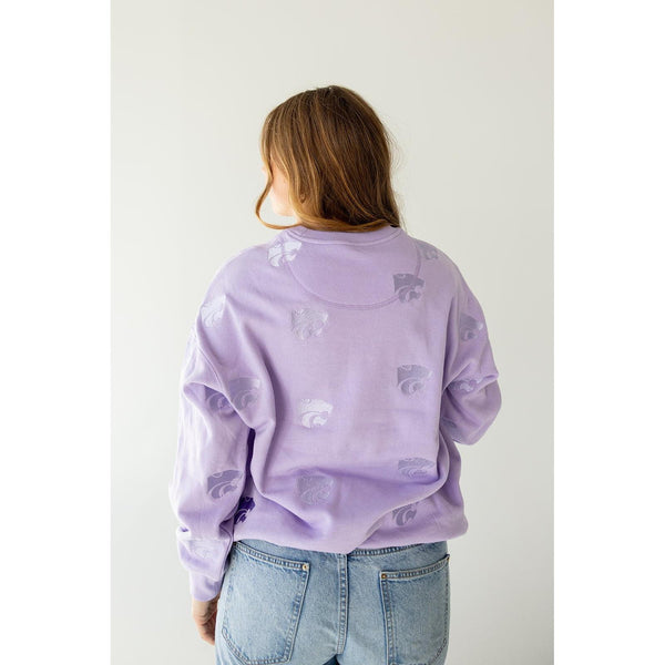 K-State Ritter Repeat Lantern Sleeve Crewneck