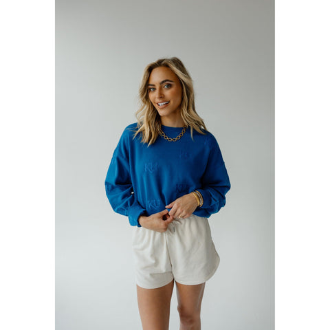 Kansas Ritter Repeat Lantern Sleeve Crewneck