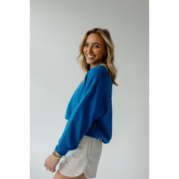 Kansas Ritter Repeat Lantern Sleeve Crewneck