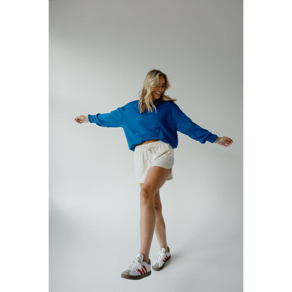 Kansas Ritter Repeat Lantern Sleeve Crewneck