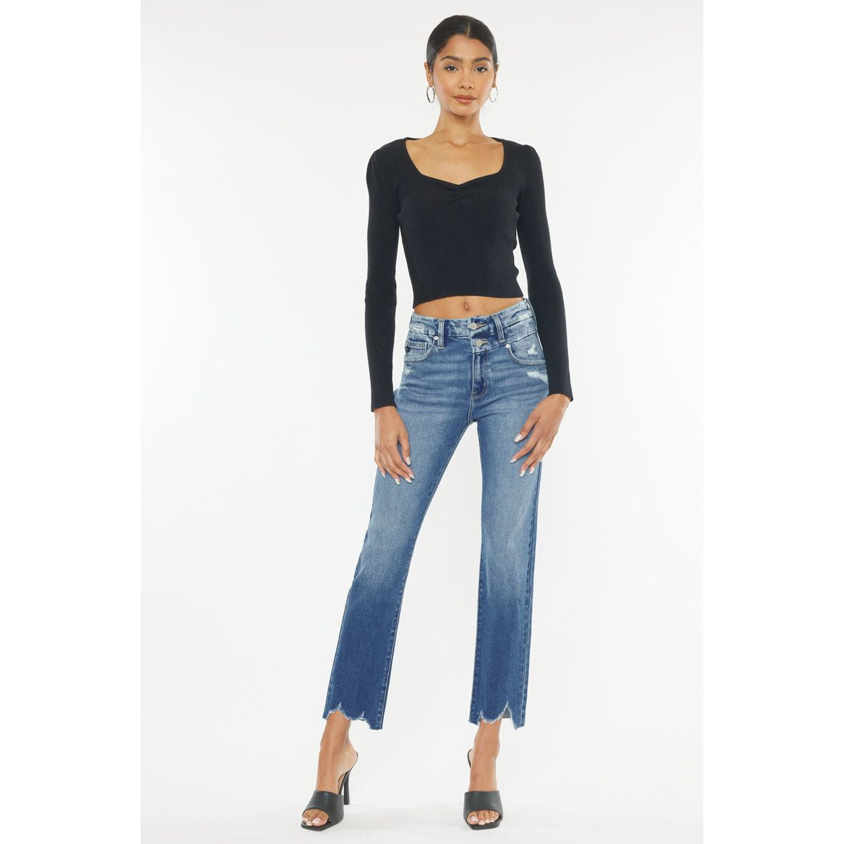 KanCan Carly High Rise Slim Straight