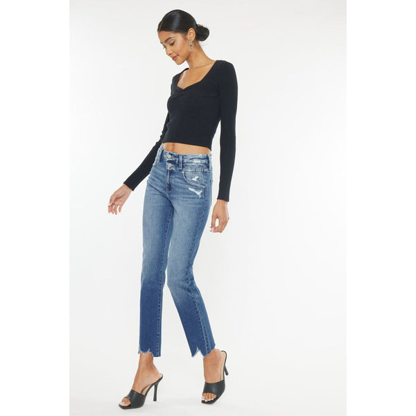 KanCan Carly High Rise Slim Straight