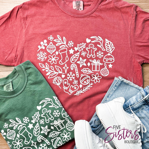 Festive Heart Tee ***PREORDER***