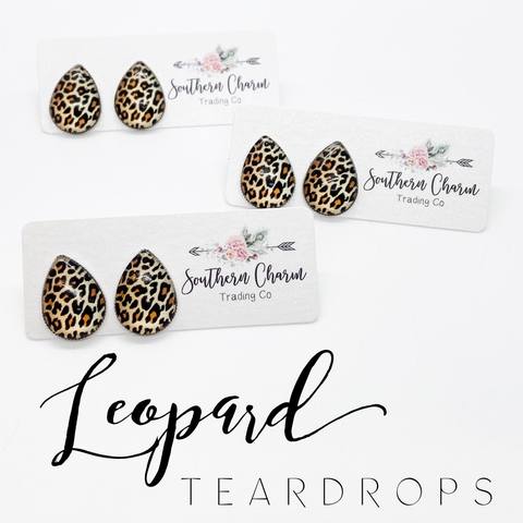 Big as Texas Leopard Earrings