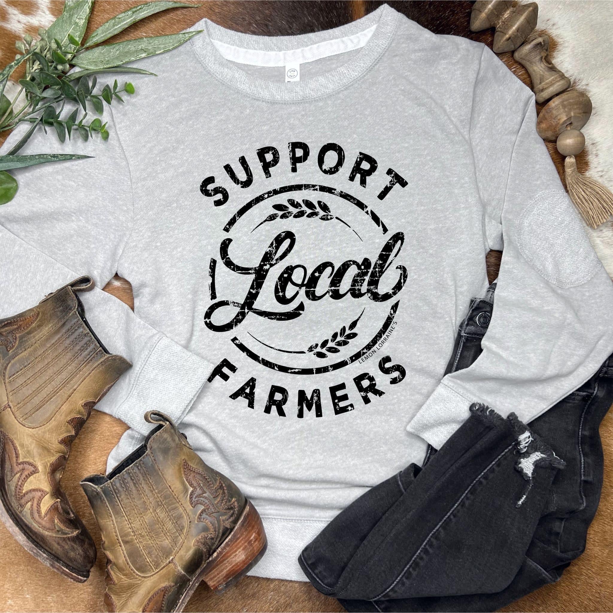 Support Local Farmers French Raglan